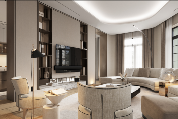 Mẫu thiết kế thi công nội thất căn hộ luxury 3 phòng ngủ 150m2