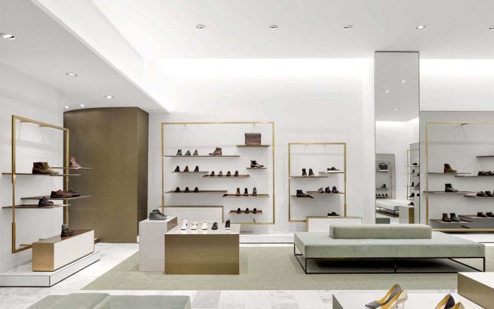 thiết kế showroom giày