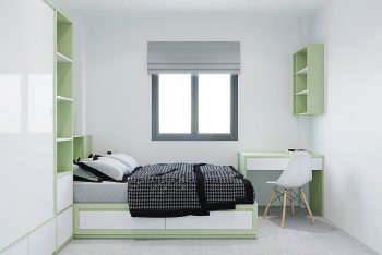 Thiết kế bố trí nội thất phòng ngủ 9m2 một cách khoa học